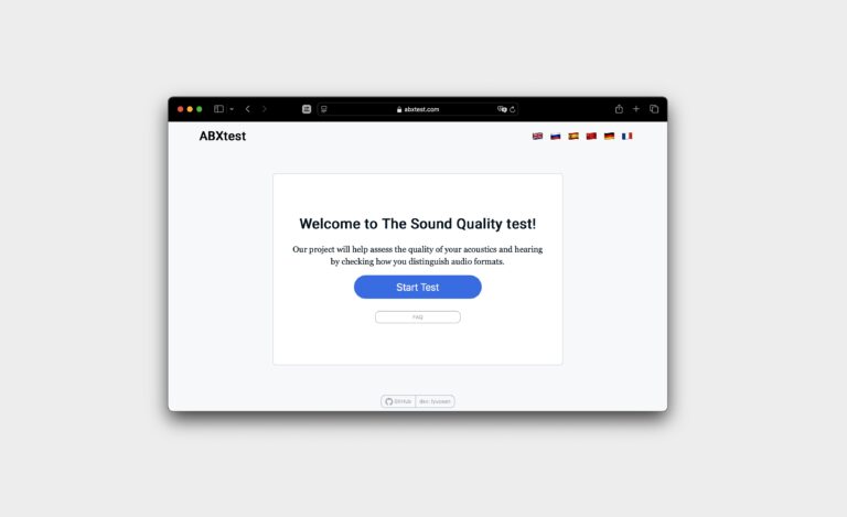 Разработка ABXtest.com